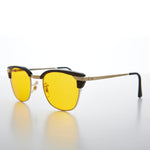 Load image into Gallery viewer, yellow lens half frame sunglasses
