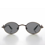 Load image into Gallery viewer, Unique 90s Oval Lens Vintage Sunglass Jagged Temple Design - Tweek
