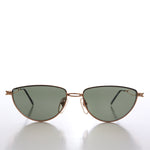 Load image into Gallery viewer, Gold Semi-Oval Vintage Sunglasses 
