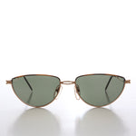 Load image into Gallery viewer, Gold Semi-Oval Vintage Sunglasses 
