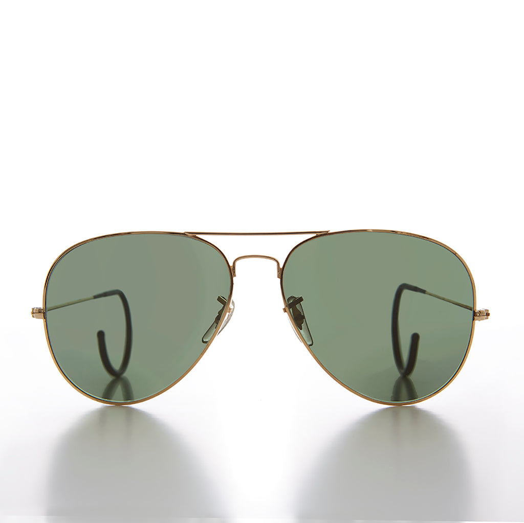 aviator sunglasses with cable temples