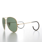 Load image into Gallery viewer, aviator sunglasses with cable temples
