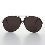 Load image into Gallery viewer, Vintage Rimless Aviator Sunglass Matte Black
