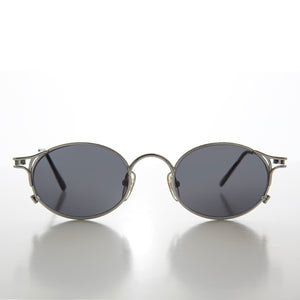 oval goth sunglasses