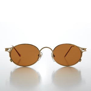oval goth sunglasses