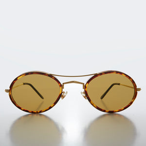 Oval Pilot Style Vintage Sunglasses - Welch