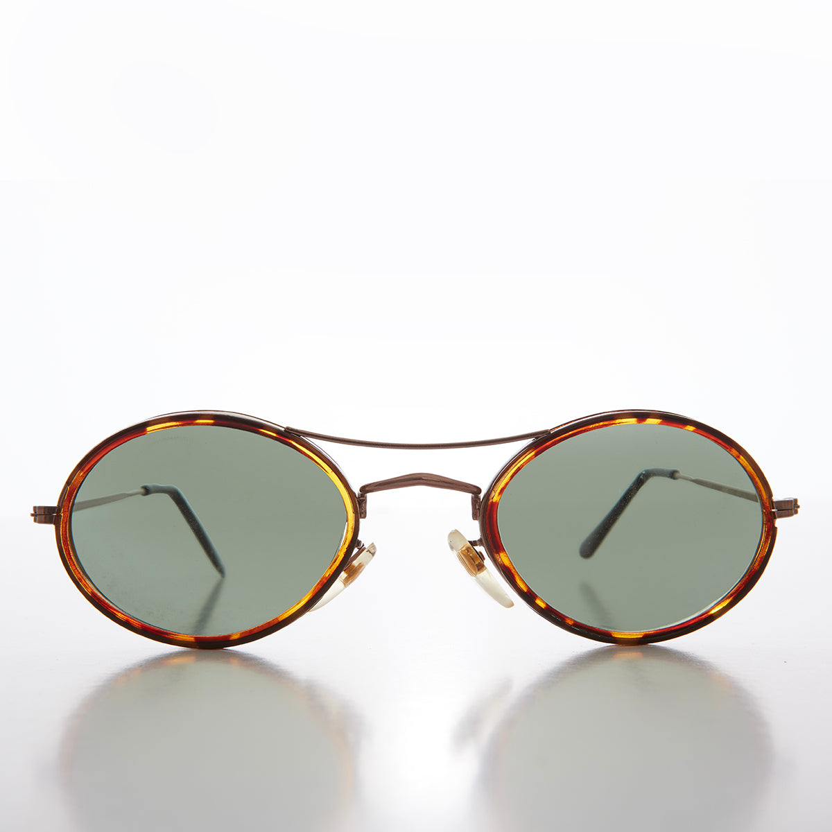 Oval Pilot Style Vintage Sunglasses - Welch