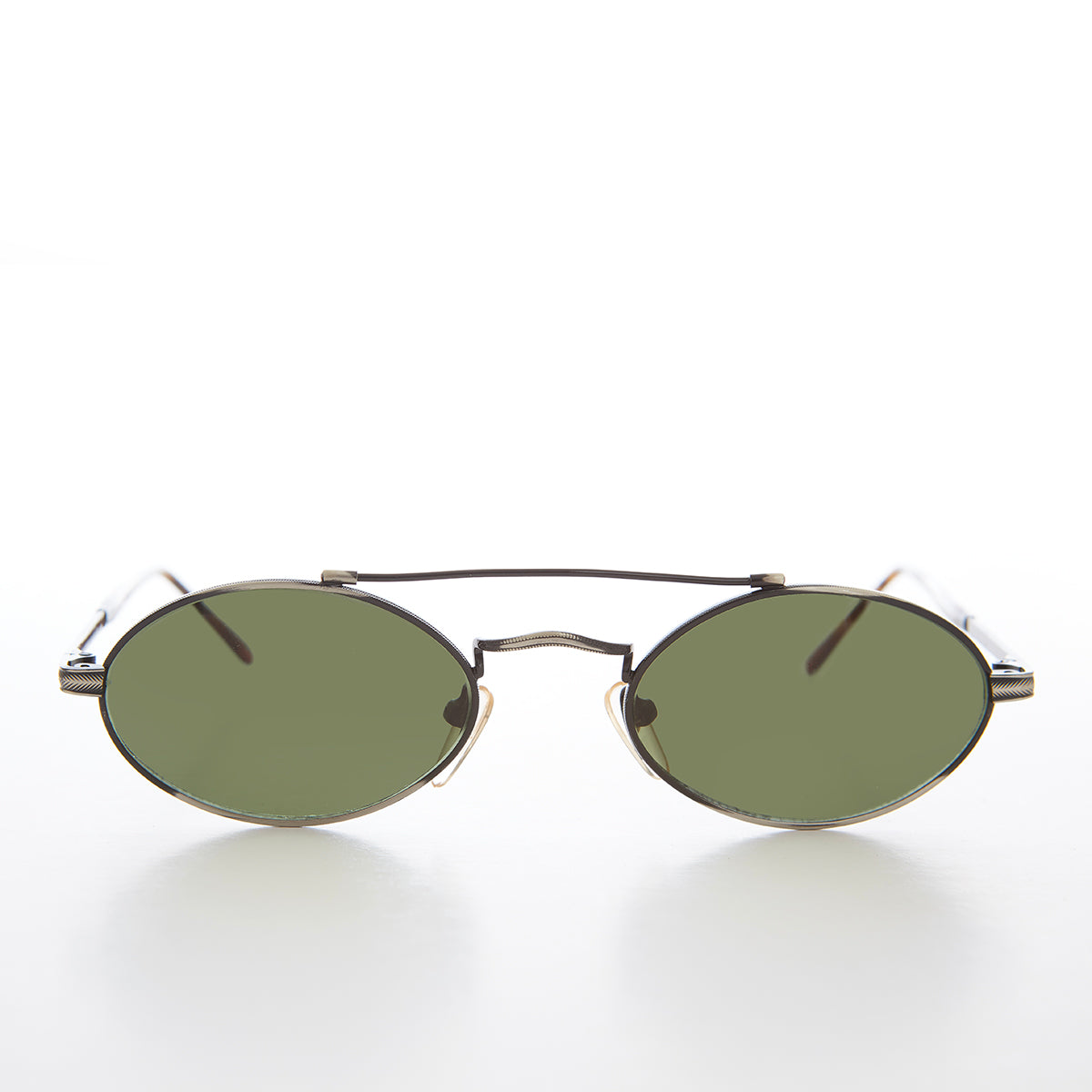 Gothic Oval Steampunk Vintage Sunglasses - Wink