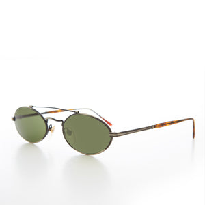 Gothic Oval Steampunk Vintage Sunglasses - Wink