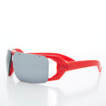 Load image into Gallery viewer, wrap sunglasses with red frame
