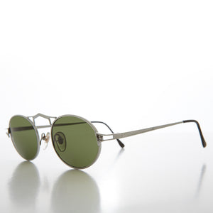 silver oval sunglasses