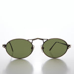 Load image into Gallery viewer, gunmetal oval metal sunglasses
