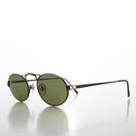 Load image into Gallery viewer, gunmetal oval metal sunglasses
