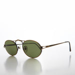 Load image into Gallery viewer, bronze oval metal sunglasses
