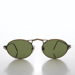 Load image into Gallery viewer, bronze oval metal sunglasses
