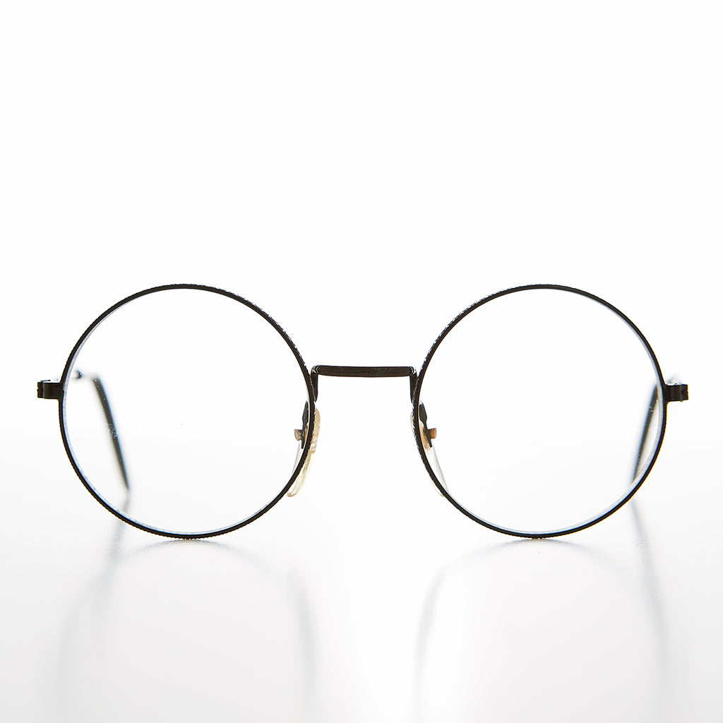 Small Round Frame with Clear Lens - Yale