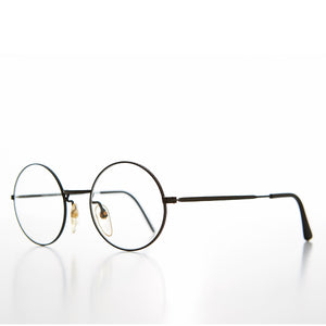 Small Round Frame with Clear Lens - Yale