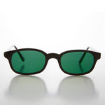 Load image into Gallery viewer, Black Rectangular Frame with Green Lens - Zen

