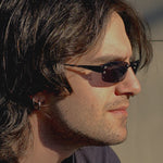 Load and play video in Gallery viewer, 90s Rimless Rectangular Sunglasses - Cordy
