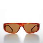 Load image into Gallery viewer, Beatnik Flat Top Hipster Brown Mahogany Vintage Sunglass
