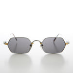 Load image into Gallery viewer, Gold Silver Hexagon Vintage Optical Quality Sunglass 
