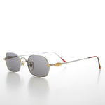 Load image into Gallery viewer, Gold Silver Hexagon Vintage Optical Quality Sunglass 
