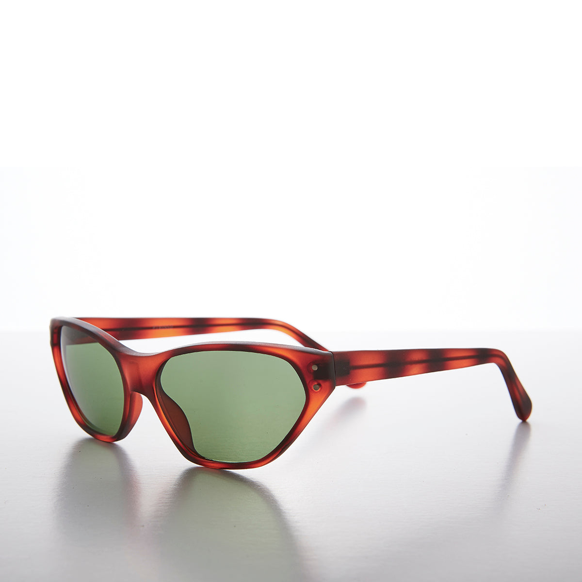 Narrow Edgy 90s Rocker Cat Eye Vintage Sunglasses 