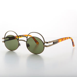 futuristic oval vintage 90s sunglasses
