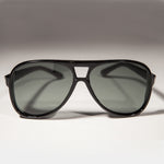 Load image into Gallery viewer, classic acetate plastic glass lens vintage black aviator sunglass
