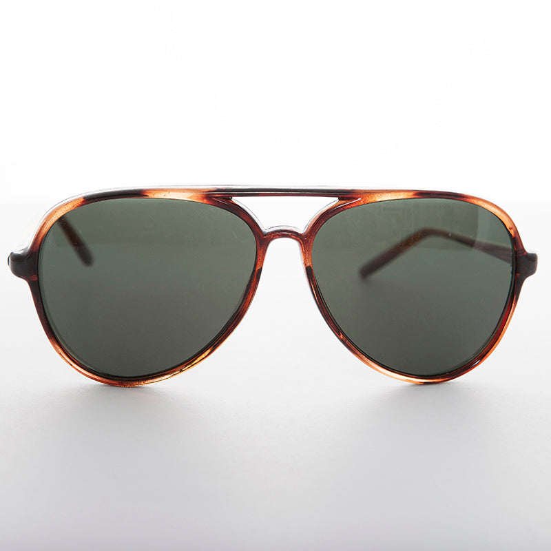 Classic Vintage Aviator Sunglass with Glass Lens 