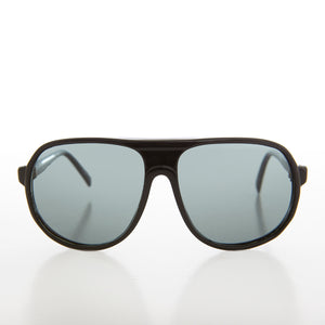 80s Black Aviator Sunglass Glass Lens