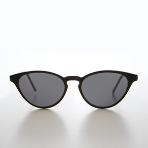 cat eye vintage sunglass with keyhole bridge