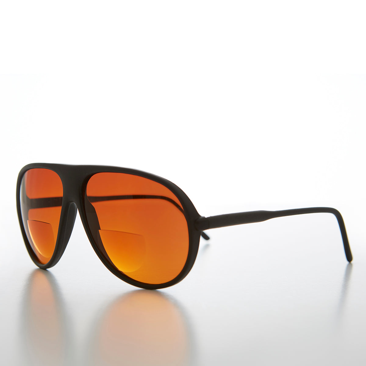 Bifocal Aviator Reading Sunglass with Amber Lens - Alpha – Sunglass Museum