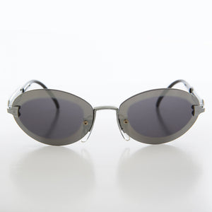 Funky Industrial Oval Vintage Sunglass