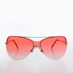 Load image into Gallery viewer, rimless mono red lens y2k vintage sunglasses
