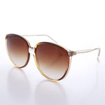 Load image into Gallery viewer, Round Large Women&#39;s Clear Frame 80s Vintage Sunglass
