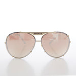 Load image into Gallery viewer, Rimless Aviator Vintage Sunglass with Mirror Lens
