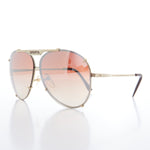 Load image into Gallery viewer, Rimless Aviator Vintage Sunglass with Mirror Lens

