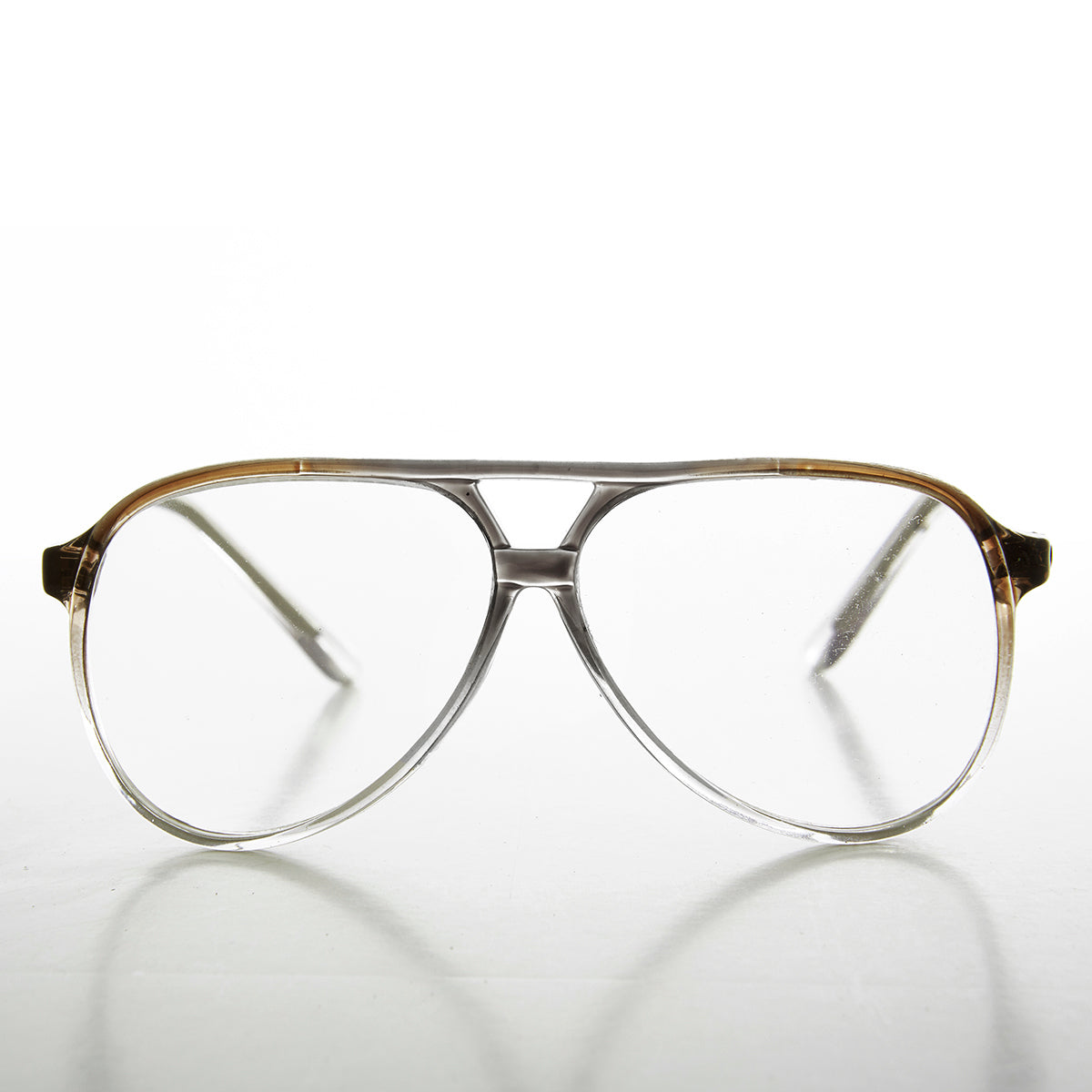 Unisex Retro Clear Lens Pilot Glasses