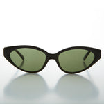 Load image into Gallery viewer, black extreme narrow cat eye sunglasses
