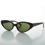 Load image into Gallery viewer, black extreme narrow cat eye sunglasses
