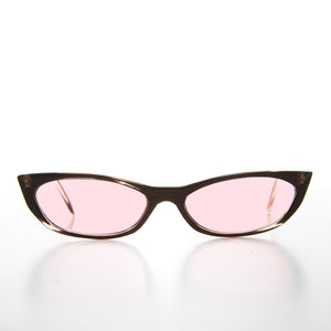 Mod Cat Eye Sunglass with Tinted Lenses