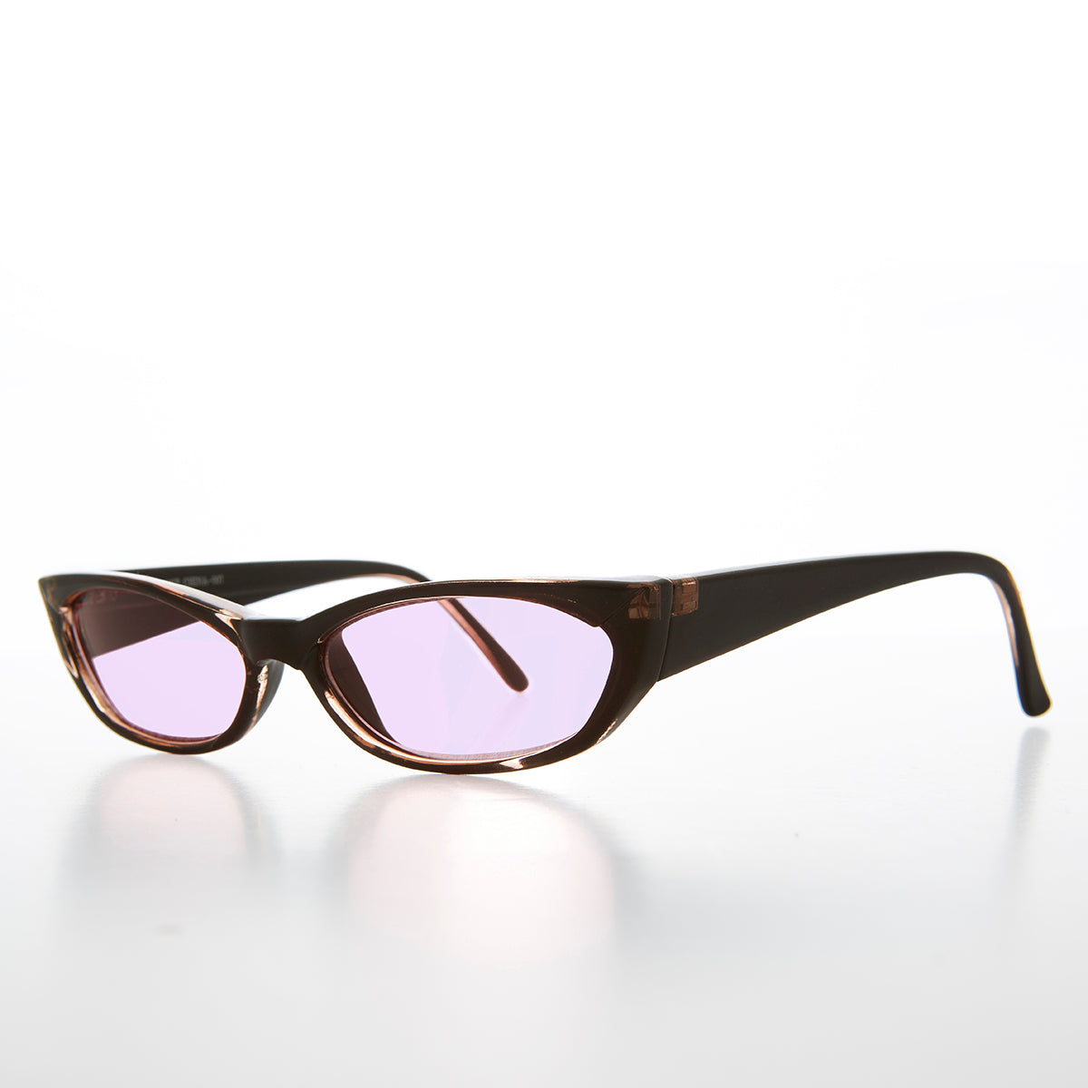 Mod Cat Eye Sunglass with Tinted Lenses