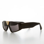 Load image into Gallery viewer, Flat Top Hip Hop Vintage Sunglass with Rhinestone Bridge 
