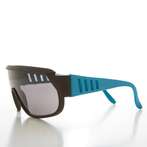80s Neon Sports Shield Vintage Sunglass