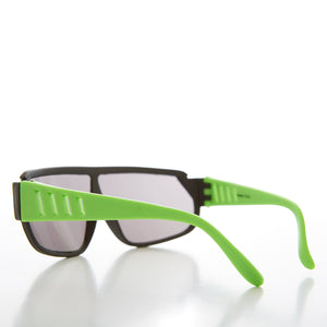80s Neon Sports Shield Vintage Sunglass