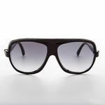 Load image into Gallery viewer, 1980s square true vintage aviator black with gradient lens
