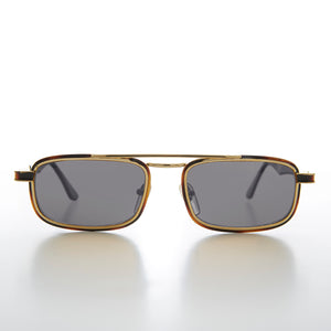 Rectangular 80s Aviator Sunglass