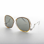Load image into Gallery viewer, women's polarized vintage sunglass with drop temples
