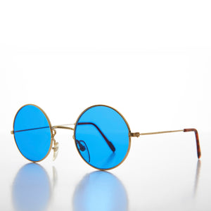Tinted blue sunglasses top